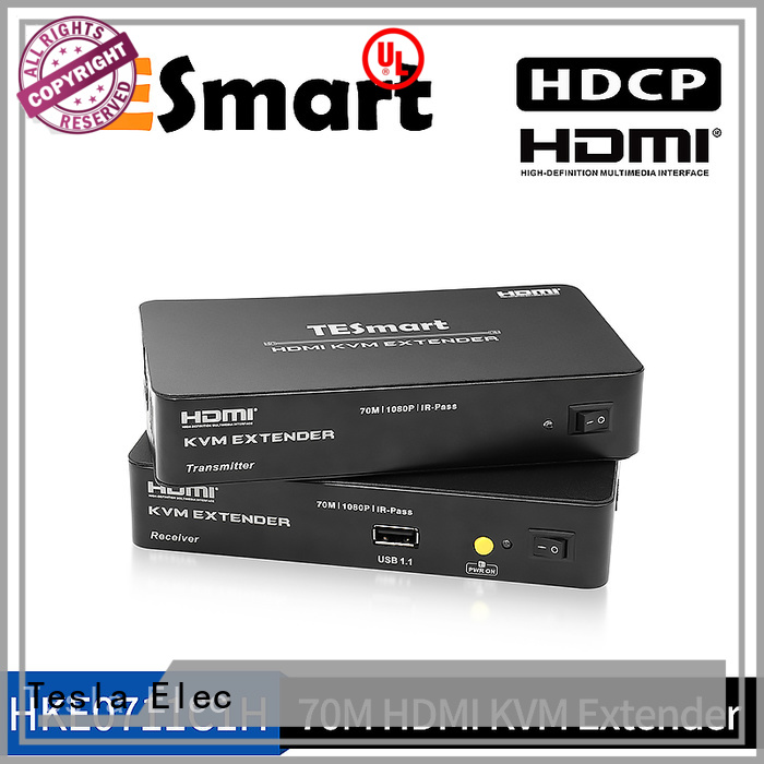 aluminum alloy kvm extender hdmi factory price for TV